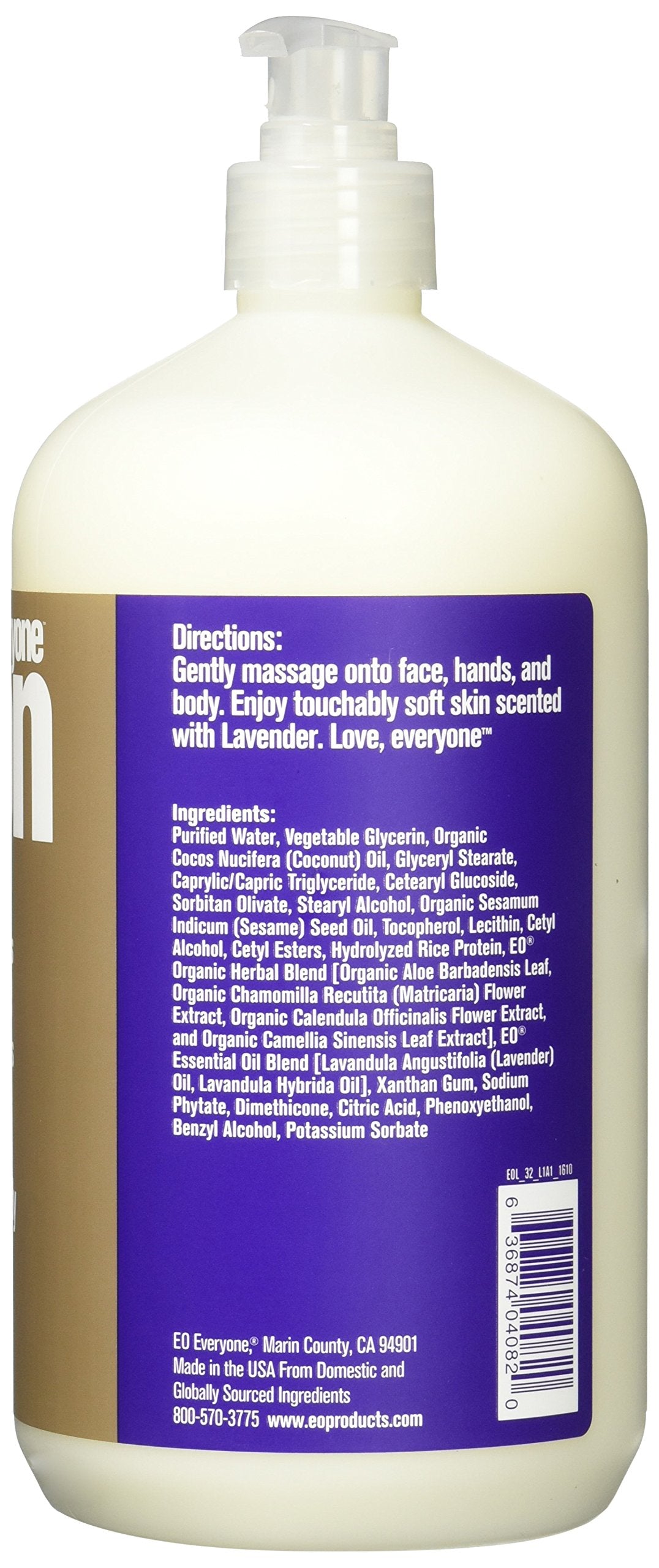 EO Products EveryOne Lotion Lavender And Aloe, 32 fl oz