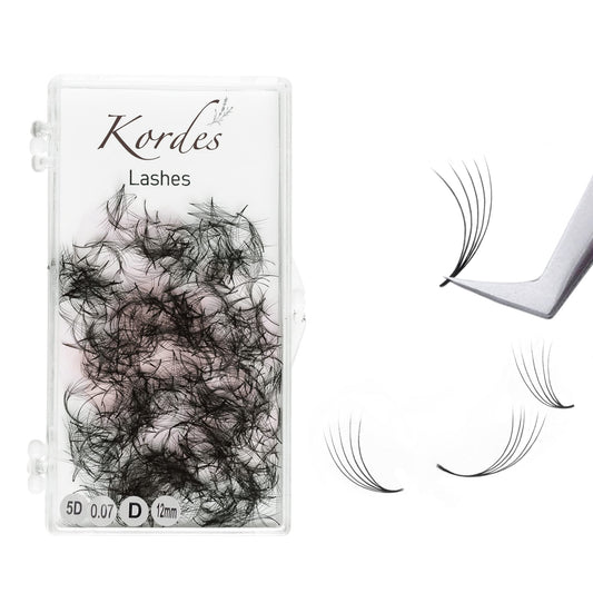 D Curl Premade Fans Lash Extensions Mix Size 8mm-17mm - Promade Volume Eyelash Extensions D Curl (5D 9mm)