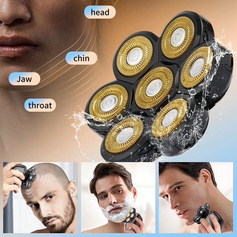 VOTMONI Replacement Shaver Head for Electric Head Shaver Replacement Blades Mens Electric Shavers Replacement Heads Freedom Shaver Replacement Blades Head Waterproof Blades for Men