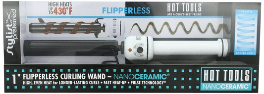 Pro Artist Nano Ceramic Curling Wand - 1 Inch for Smooth, Shiny Hair