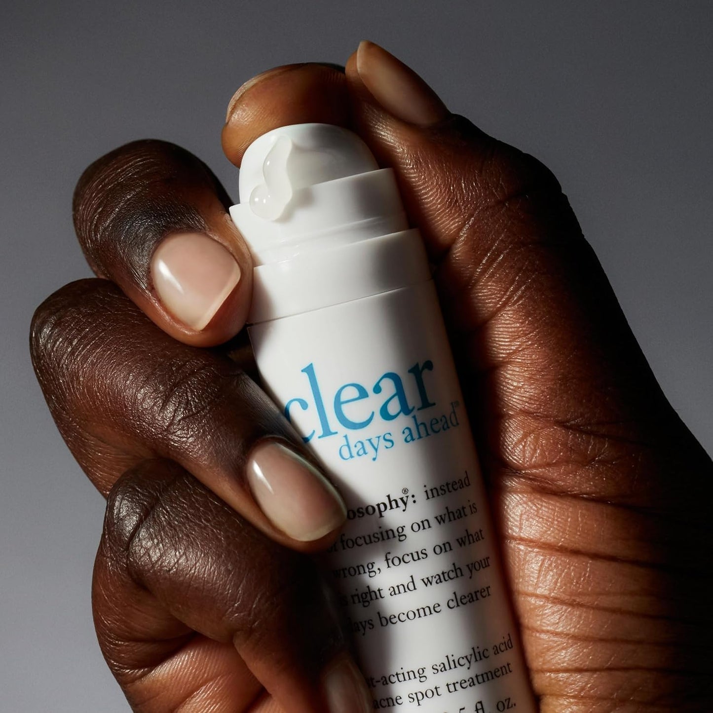 philosophy clear days ahead oil-free acne treatment facial cleanser - face wash with salicylic acid - effectively reduces breakouts