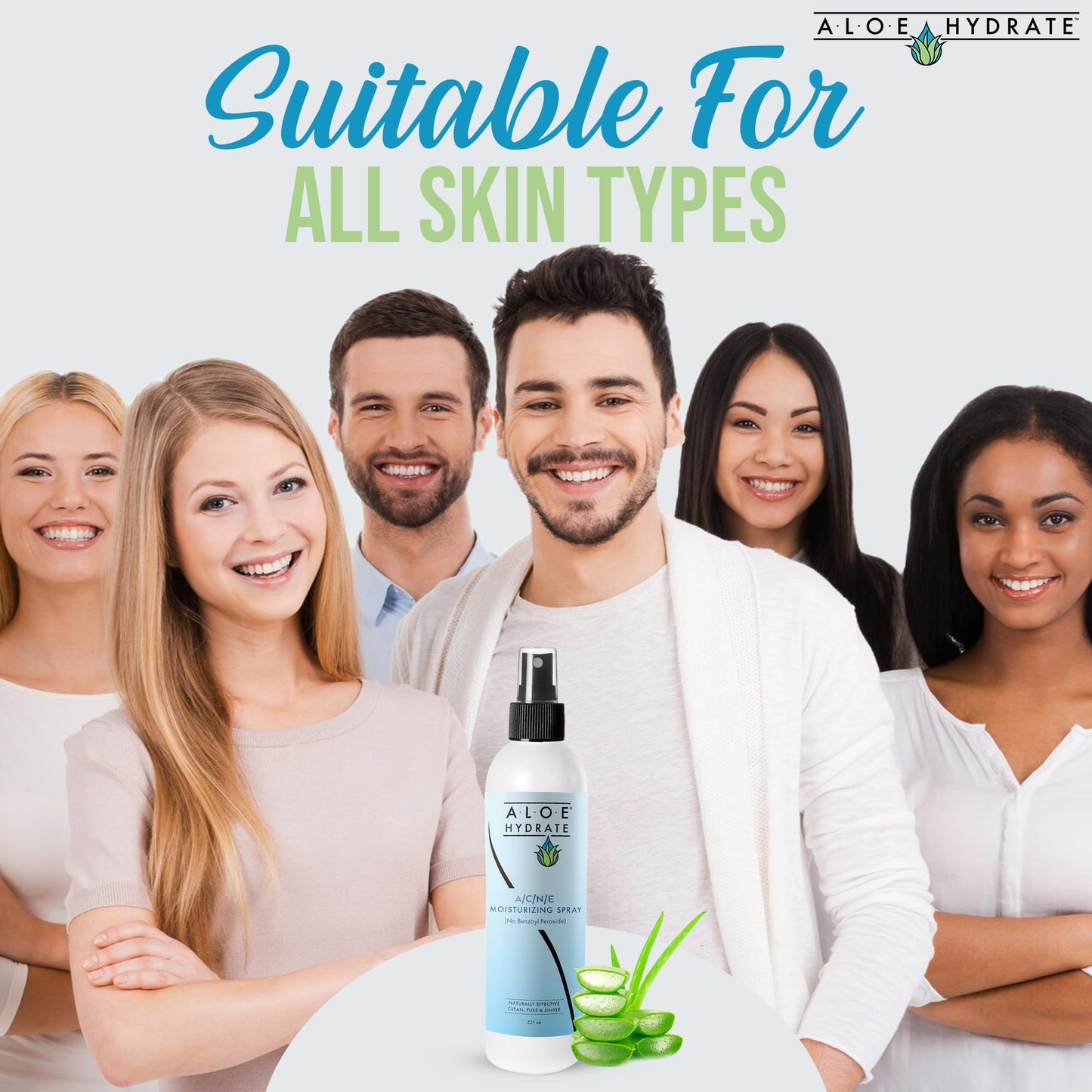ACNE Moisturizing Face Spray. A Face Mist for Acne Care Powered by Aloe vera. Its Potent Gentle Formula Helps Fight ACNE, Blemishes & OIliness for a More Clear, Smooth & Healthy Complexion.