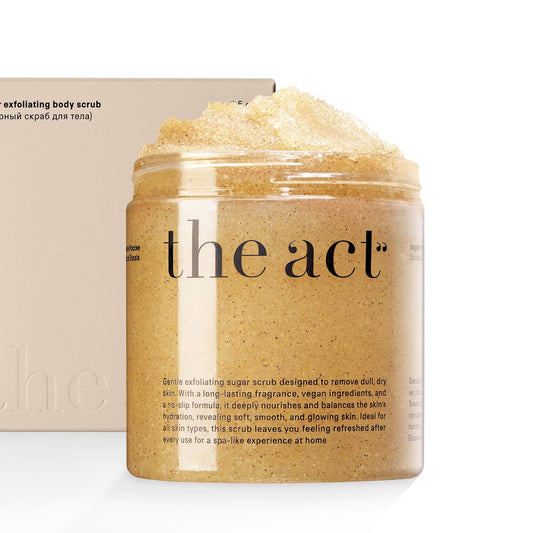Sugar Exfoliating Body Scrub - Natural Polish for Smooth Skin | Vegan, Gentle Care with Shea & Almond