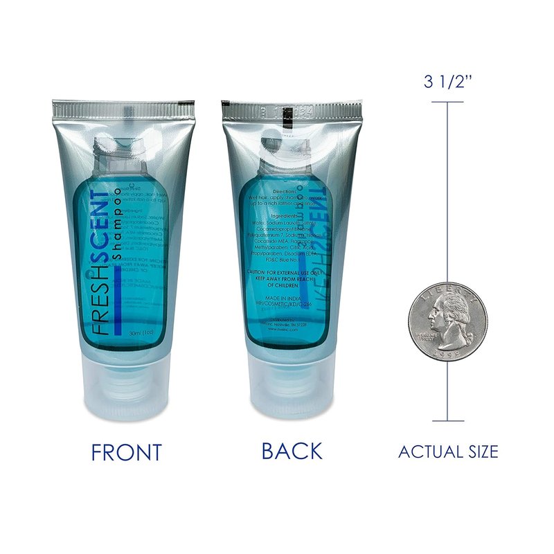 Freshscent Shampoo - Travel Size 1oz | Bulk Hotel Amenities, Perfect for Hospitality