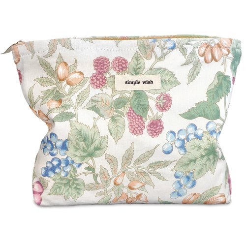 STARDW Aesthetic Floral Makeup Bag Cosmetic Bags for Women, Cute Small Makeup Bag for Purse,Travel Toiletry Bag Skincare Bag,Makeup Bag Organizer Zipper Makeup Pouch