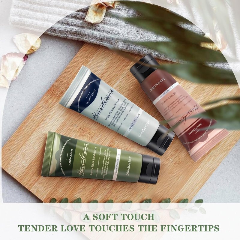 Hand Cream Gift Set - Travel Size Scented Lotion for Dry Skin | Perfect Holiday Gift for Men & Women, 6 x 1.0 oz