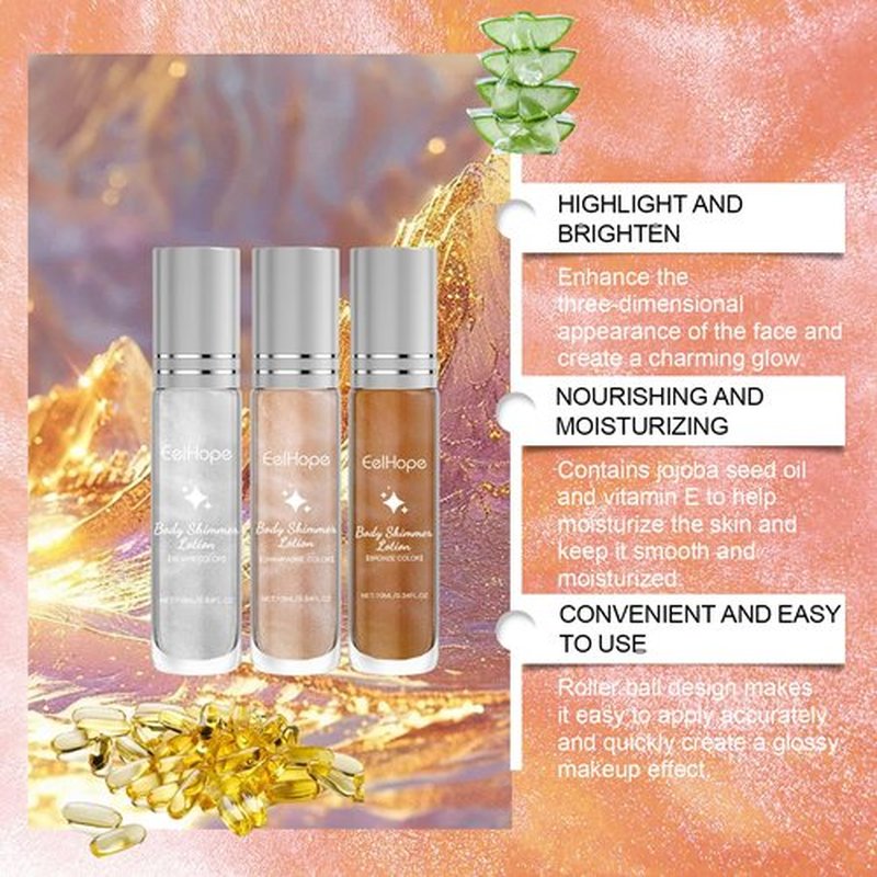 Highlighter Makeup Stick - Rare Beauty HIGHLIGHTERS Glow! Enhance Your Skin's HIGHLIGHTER MAKEUP STICK - Perfect for Long-Lasting, and Delicate Shimmer Effects! (3-pcs, 3-oz)