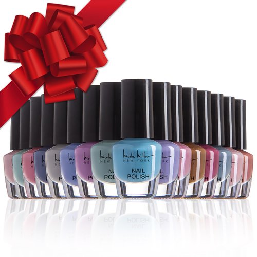 Nicole Miller Mini Nail Polish Set – Glossy, Vibrant Colors for Fingernails & Toenails, Spring and Summer