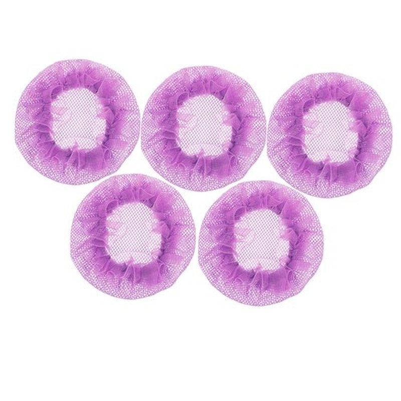 OHPHCALL 5pcs Set Ballet Hair Bun Net Bun Hair Net for Dance Hairnets for Women Bun Hair Net for Women Dance Bun Net Elastic Band Hair Net Hair Accessories for Women Clips The Net Purple