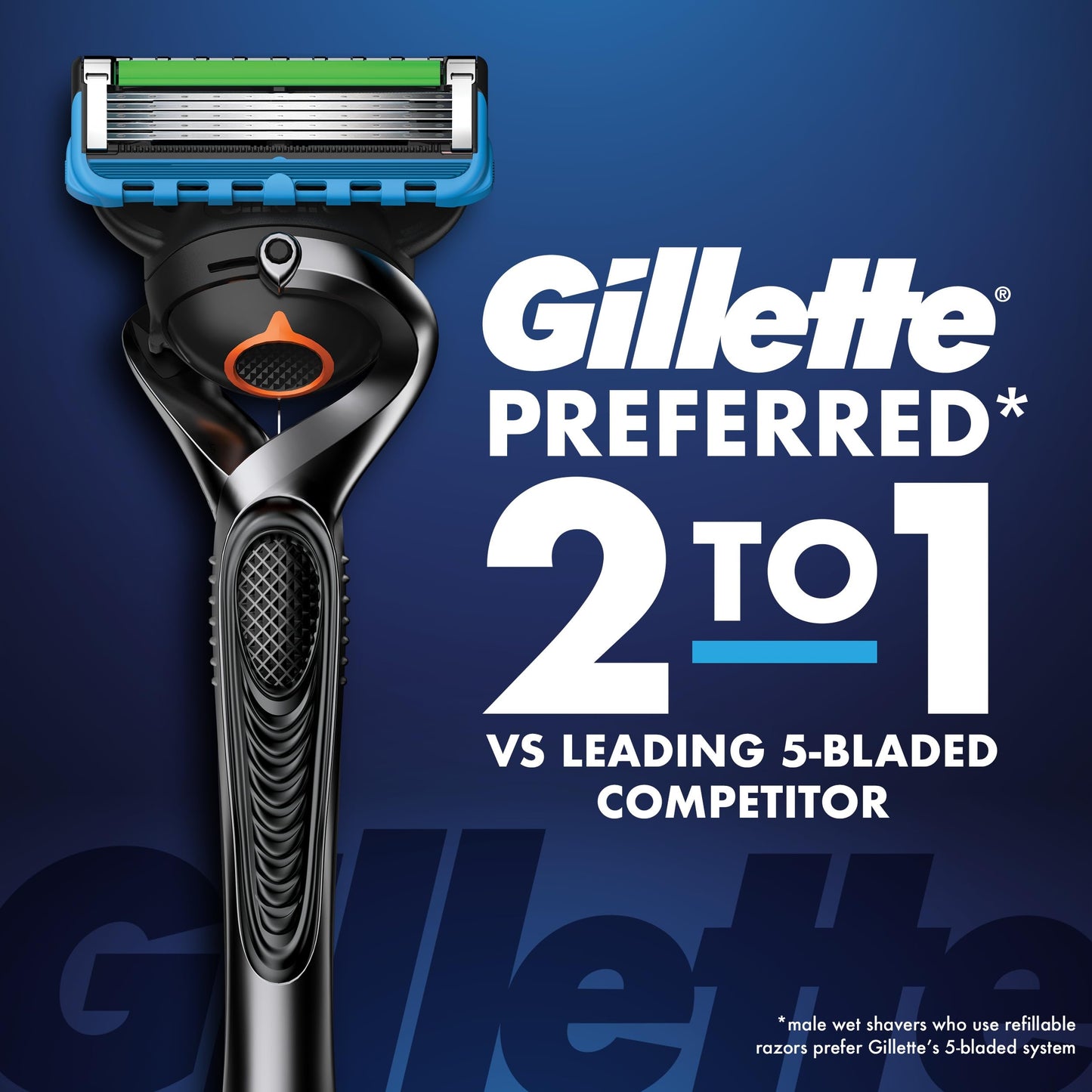 Gillette Fusion ProGlide Shaving Razor for Men, 1 Handle + 4 Blade Refills