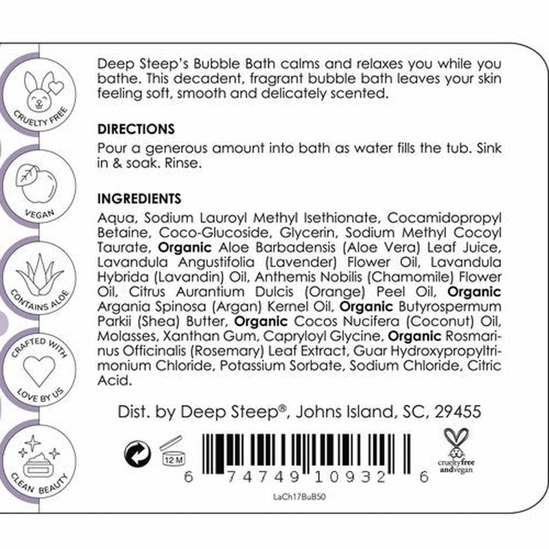 Deep Steep Bubble Bath, 17 Ounce (Pack of 2) (Lavender Chamomile)