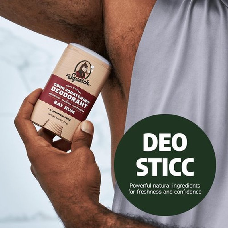 Dr. Squatch Natural Deodorant for Men – Odor-Squatching Men's Deodorant Aluminum Free - Maverick Musk + Wood Barrel Bourbon (2.65 oz, 2 Pack)