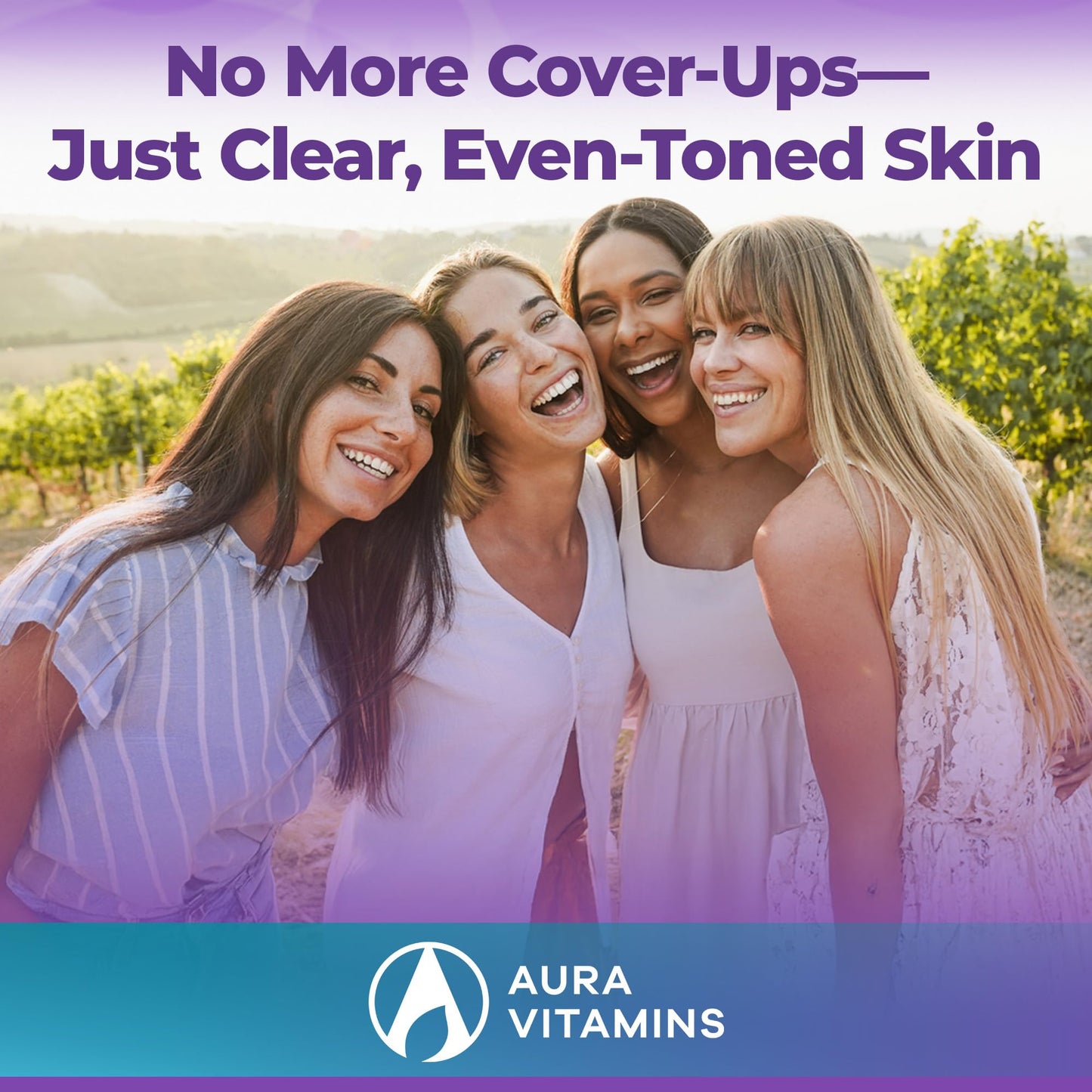 AURA VITAMINS - Vitiligo Capsules 60 Count | 1 Month | Improve Skin Pigmentation Support and Reduce White Spots | Effective Vitiligo Supplement | Natural Solution for White Spots on Skin. (1)