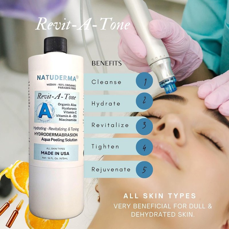 Hydrodermabrasion Solution - Aqua Peeling Serum for Wet Microdermabrasion | 3 x 16 oz Bottles