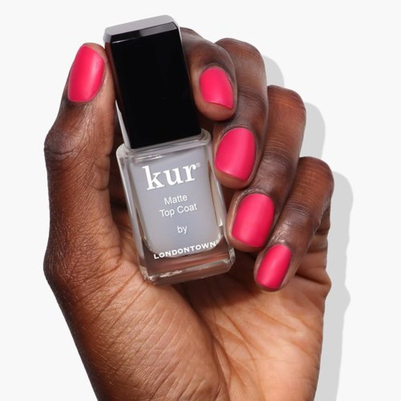 LONDONTOWN Matte Top Coat Nail Polish, Long Lasting Wear, Vegan/Cruelty-Free Gluten-Free Formula .40fl oz