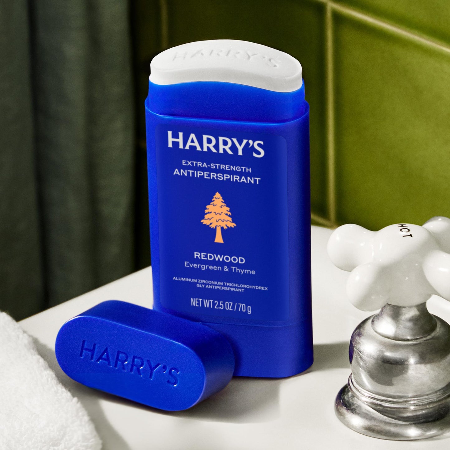 Harry's Extra-Strength Antiperspirant Deodorant, Sweat & Odor Control Antiperspirant for Men, Redwood, 2.5 oz Pack of 3