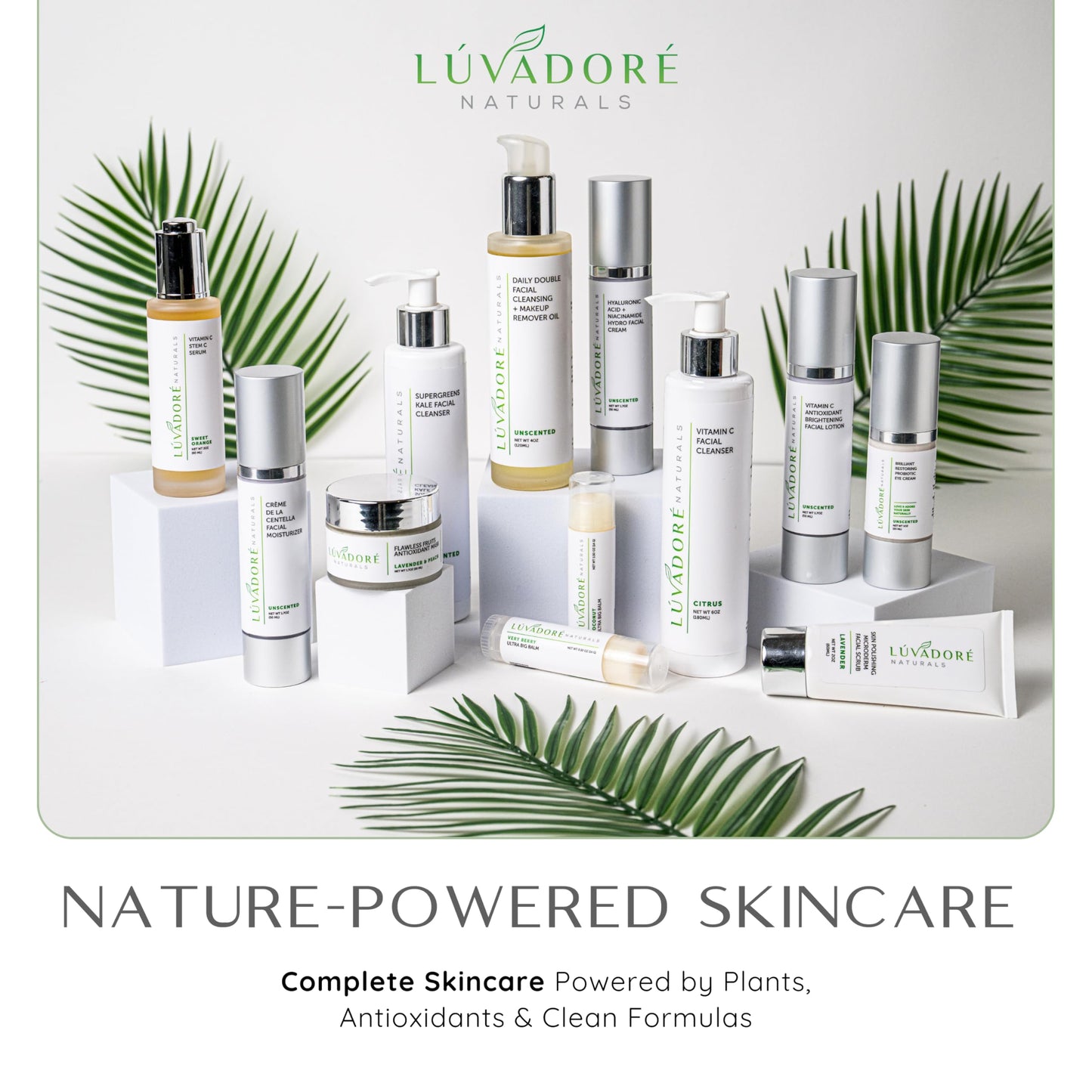 Luvadore Naturals Vitamin C Serum for Face & Neck 2oz - 20% Vit C Serum Face, Reduces Dark Spots, Firms Skin with Orange Stem Cells, Plant Based Vitamin C, Anti-Aging, Natural Clean Beauty