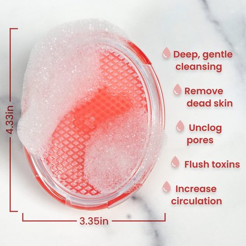 Dylonic Exfoliating Body Scrub for Ingrown Hair and Razor Bump Solution - 2-Pack Pre-Shave Skin Exfoliator for Silky Smooth Face, Legs, Bikini Line - Ideal for Men and Women - Orange, 4x3-Inch