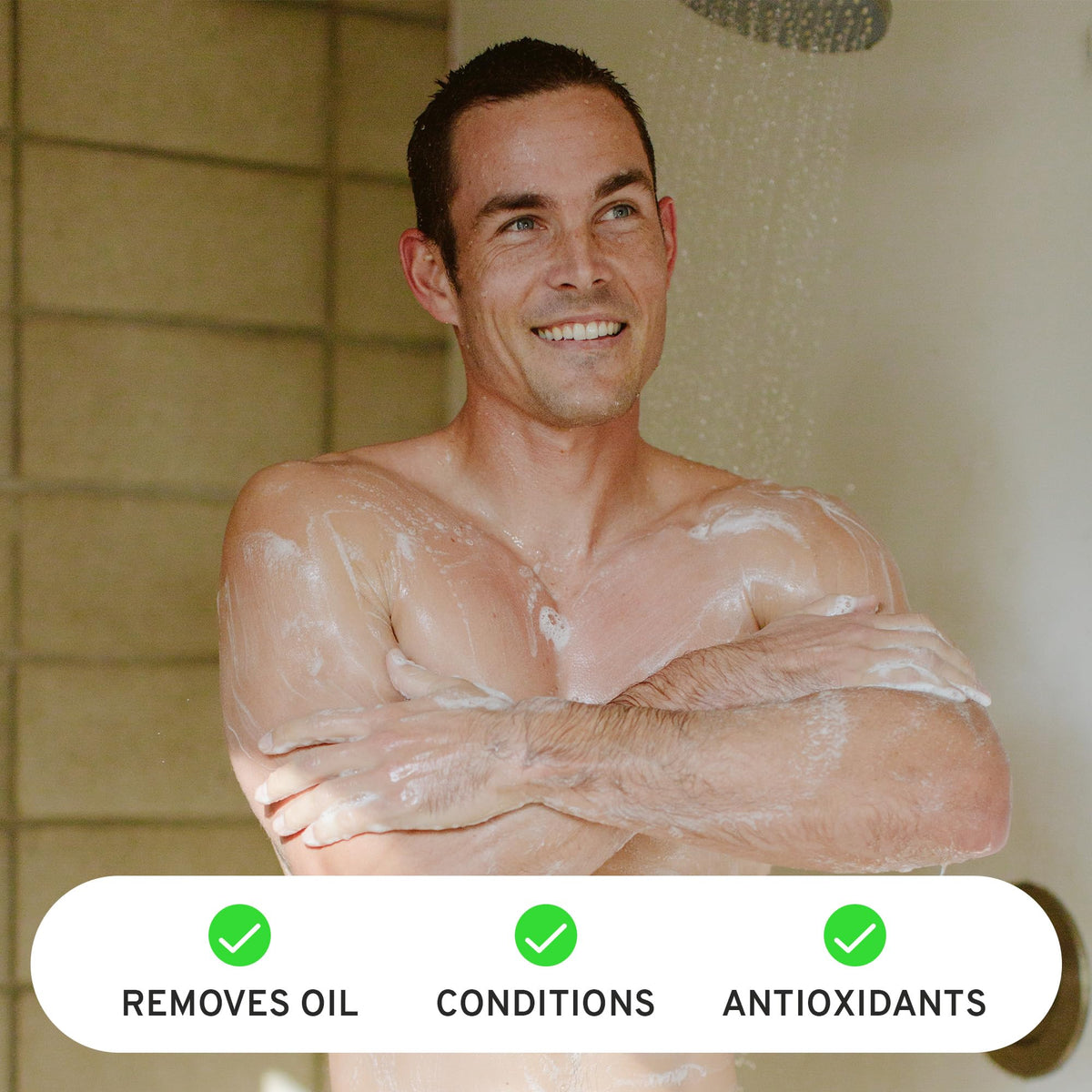 Hardworking Gentlemen - Natural Body Wash - Soothing Pinewood Scent - Organic Ingredients for Clean, Moisturizing & Nourishing Body Shampoo