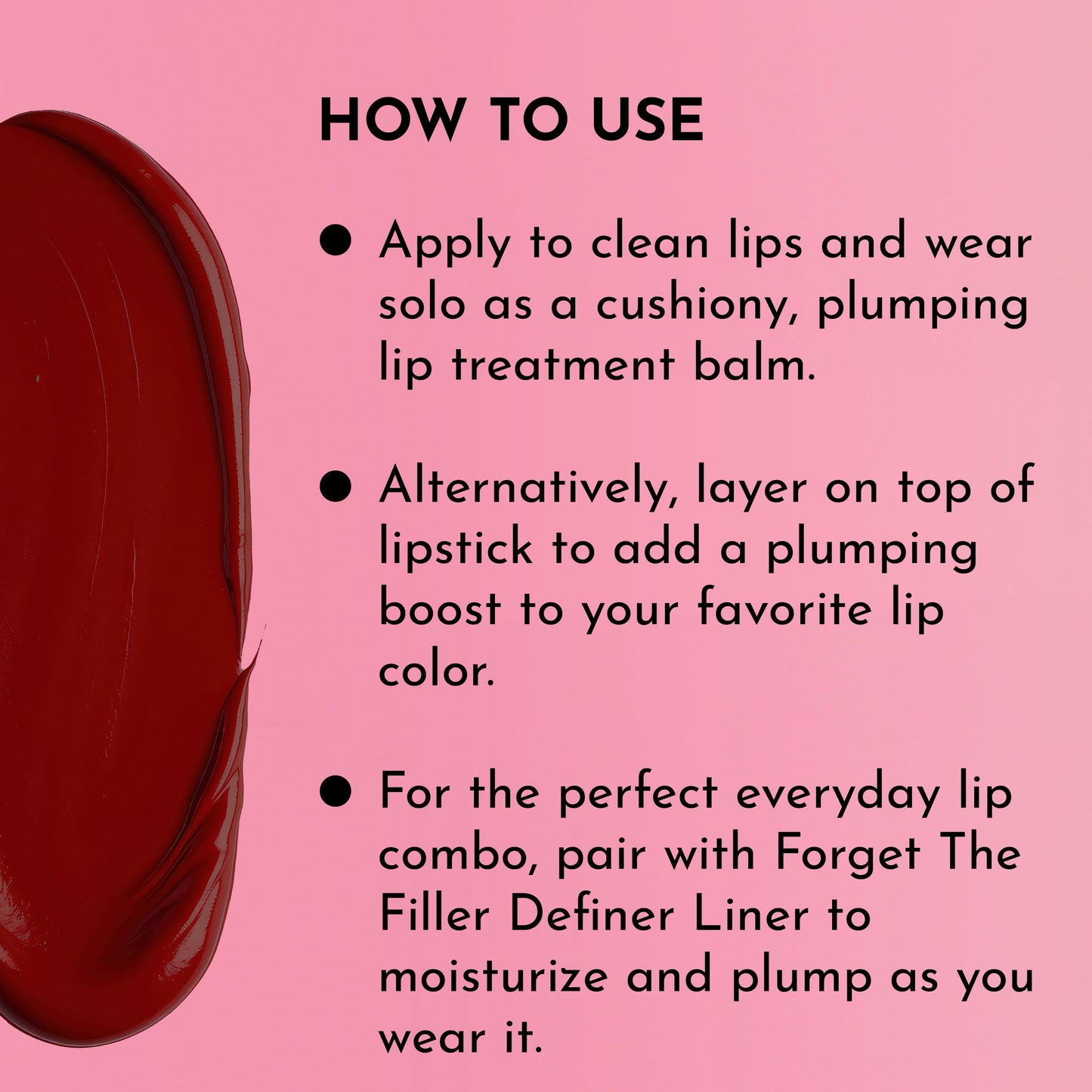 LAWLESS Women's Forget the Filler Lip Plumping Line Smoothing Tinted Balm, Sugarplum, 0.09 Ounce