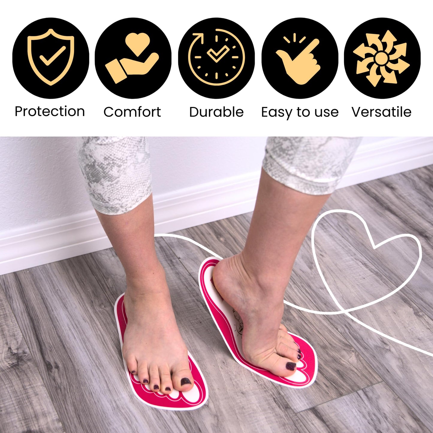 25Pairs(50Feets) Disposable Stick Spray Tanning Feet Pads Perfect for preventing spray tan solution,Deluxe & Hygienic Spray Tan Feet Pads-Ideal for Salons and Spas or Home,Easy to Apply