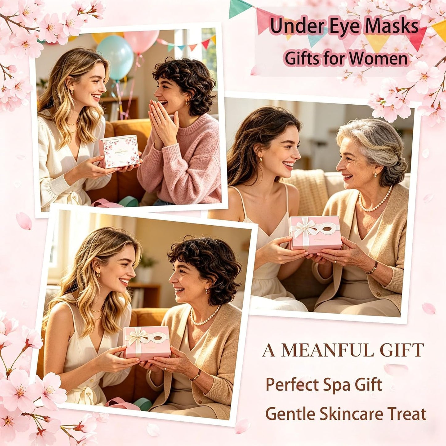 Under Eye Patches Masks-60 PCs for Dark Circles, Puffy Eyes, Fine Lines, Wrinkles, Eye Bags Treatment with Collagen & Hyaluronic Acid - Day & Night Skin Treatment Pads,Moisturizing and Hydrating