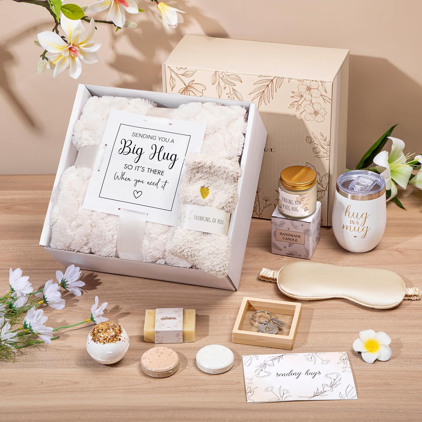 Sympathy Gift Basket for Loss of Loved One Hug in a Box for Women