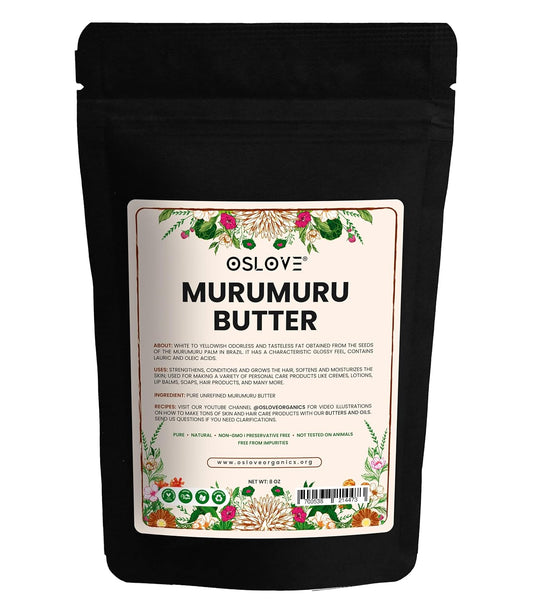 Murumuru Butter - Pure, Natural & Unrefined Soft Silky Butter for Lotions & Whipped Body Butters | 8oz