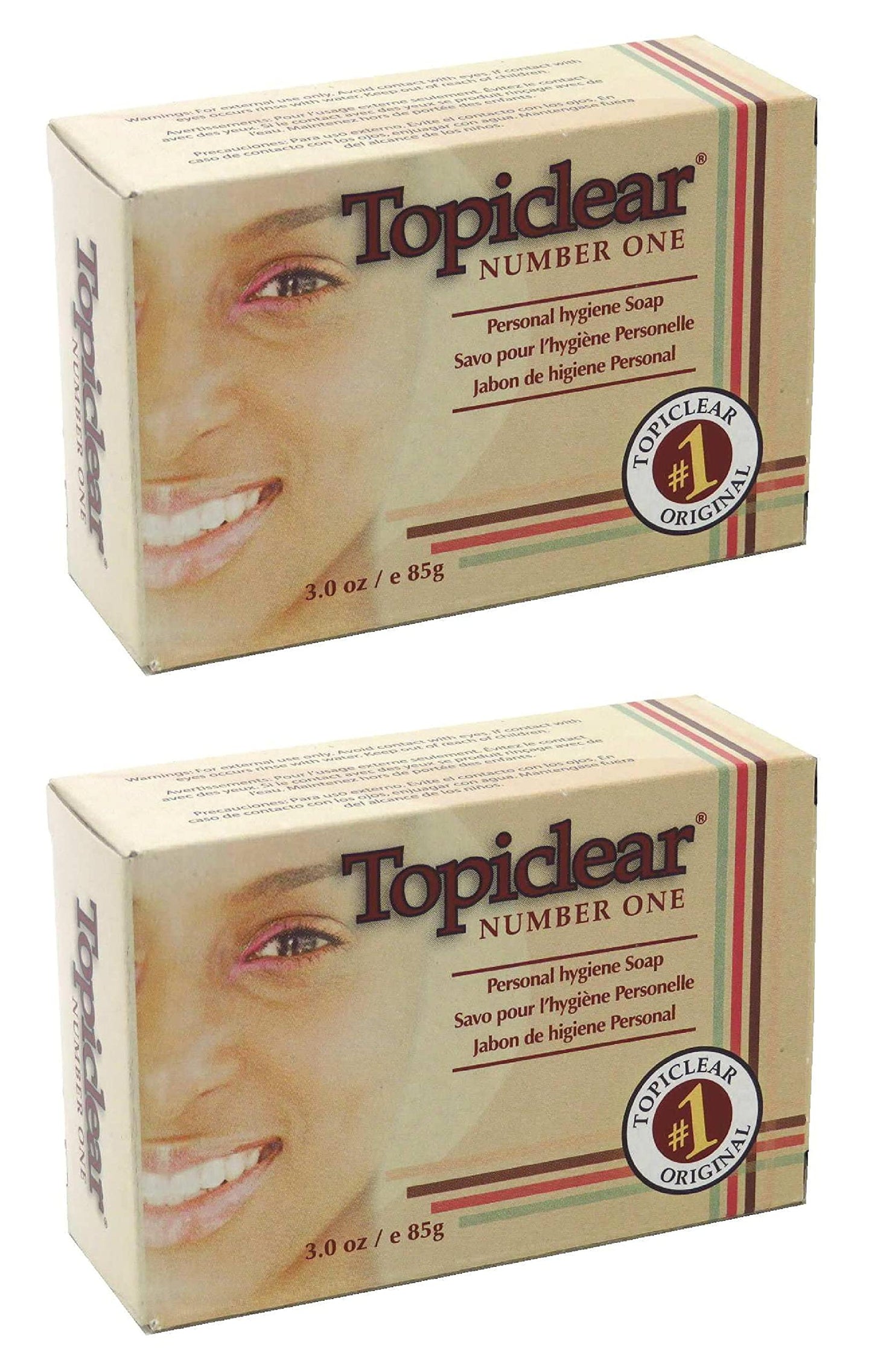 Topiclear Number One Soap 3 Ounce Boxed (88ml) (2 Pack)