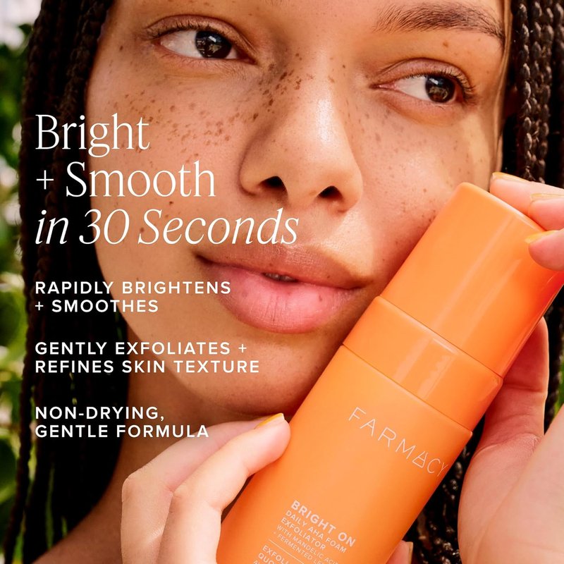 Bright On AHA Face Exfoliator & TXA Brightening Toner Set | Smooth Texture, Even Tone, Radiant Skin