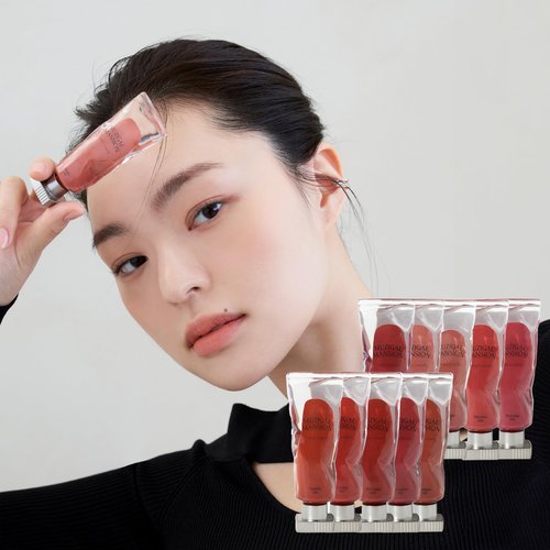 MUZIGAE MANSION Objet Lip Stain (Unique Paint Tube Design) – Velvet Matte Tint, Long-Lasting Waterproof Lipstick, Hydrating Korean Makeup, Red & Rose Gloss, K-Beauty Tinted Lipstain (17 SOFTIE)