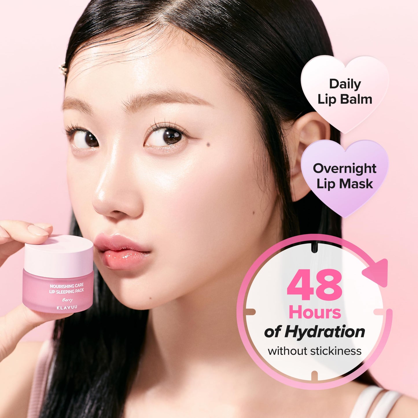 Klavuu Lip Mask Overnight (0.7oz) - Lip Moisturizer & Treatment for Very Dry, Lip Sleeping Mask, Chapped Lips, Korean Deep Hydrating Lip Balm with Melon, Gentle Exfoliating