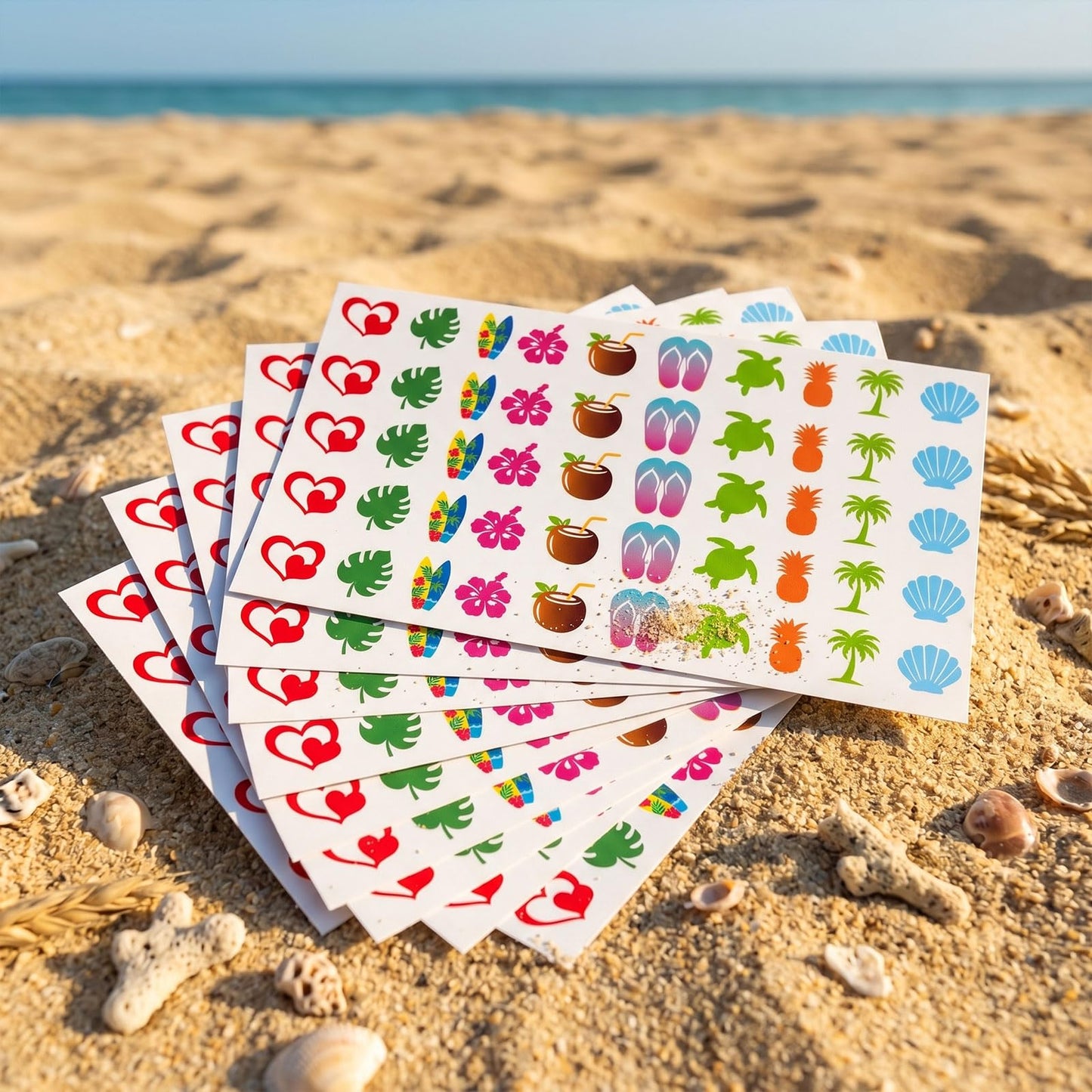 Eclazul Tanning Stickers for Body - 500 Pcs Luau Spray Tan Bed Accessories