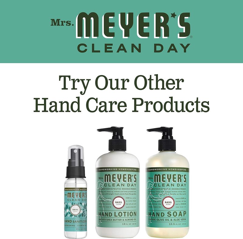 MRS. MEYER'S CLEAN DAY Hand Soap - Essential Oils & Basil Scent | 12.5 Fl. Oz