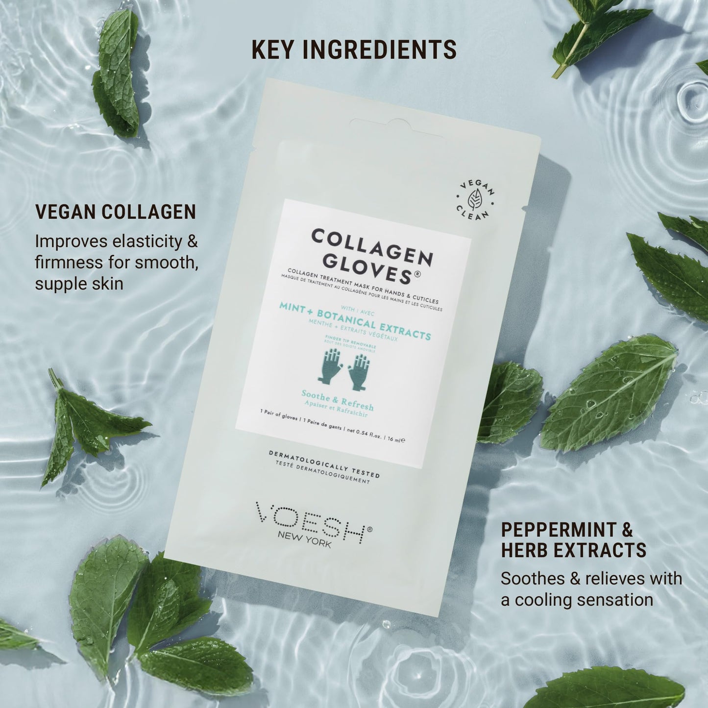 VOESH Collagen Gloves, Vegan Hand Masks, Variety 5 Pack, Moisturizing Hand Mask, Lotion Gloves, Hydrating Gloves, Hand Care, Spa Manicure Gloves, Dry Hand Treatment