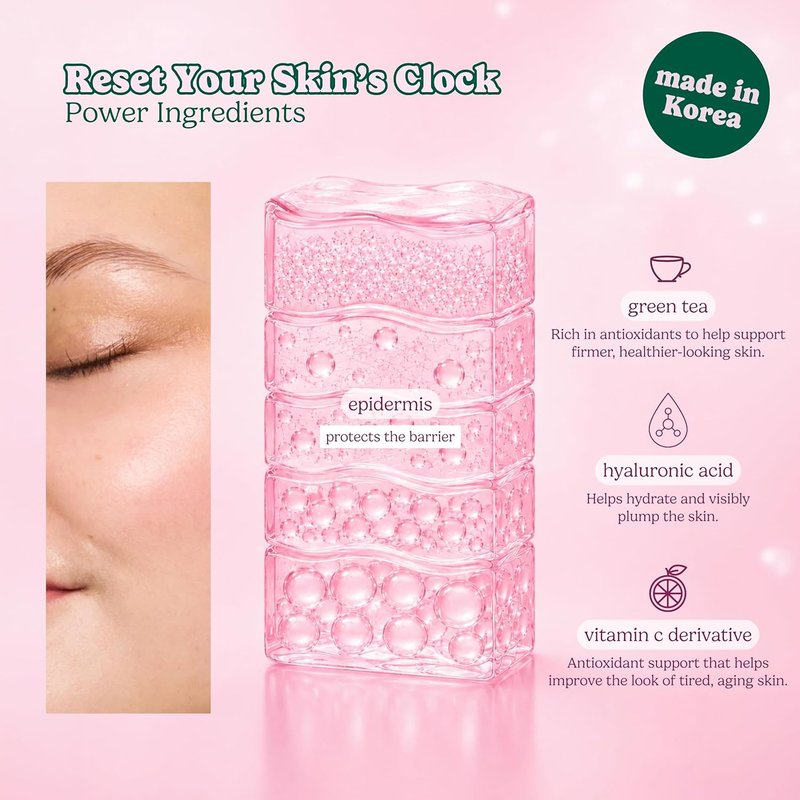 ESW Beauty Green Reset Anti-Aging Face Mask | Vitamin C, Hyaluronic Acid & Kale for Collagen Support, Hydration & Smooth Skin