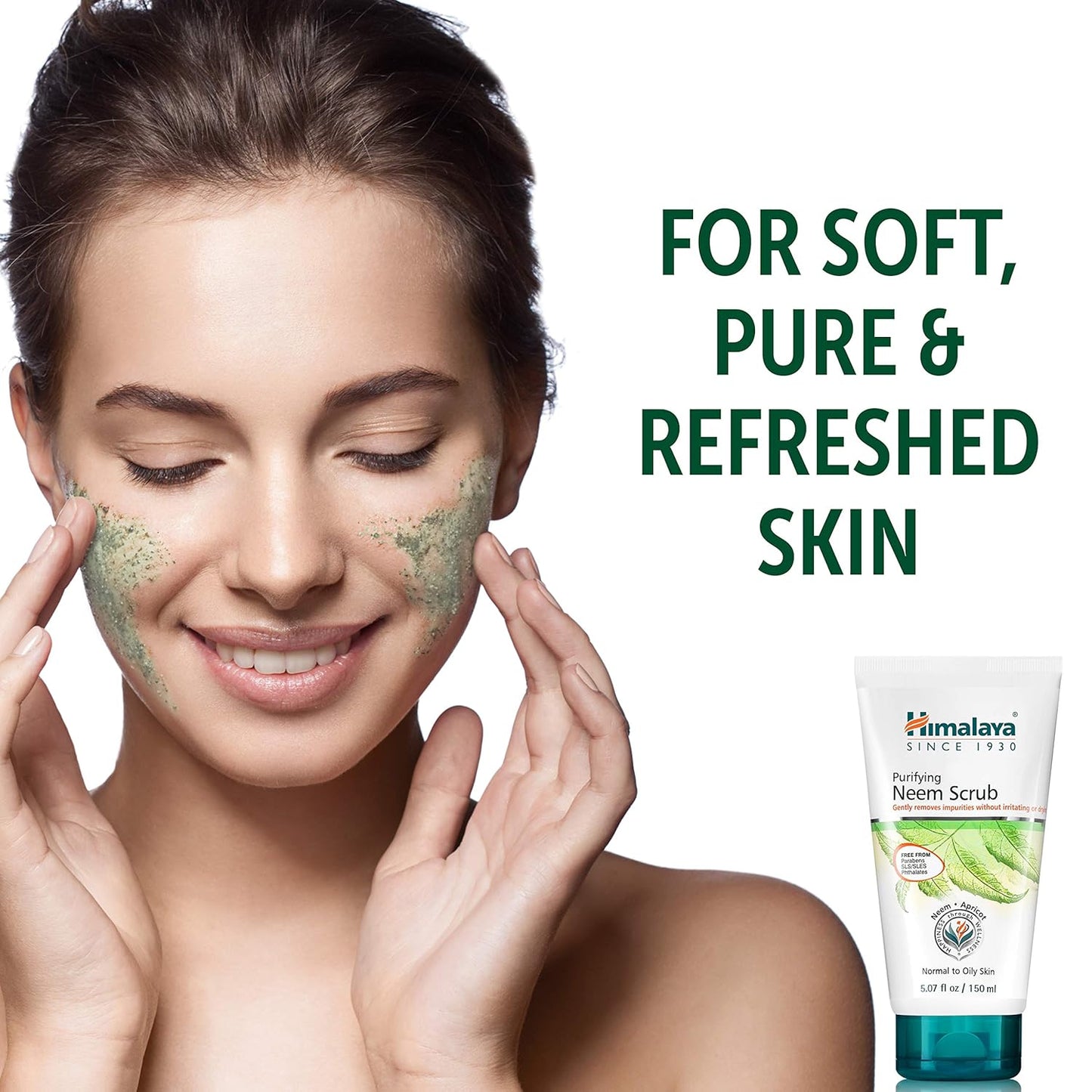 Himalaya Neem Scrub - Purifying Exfoliating Scrub for Oily Skin | 150 ml (5.07 oz)