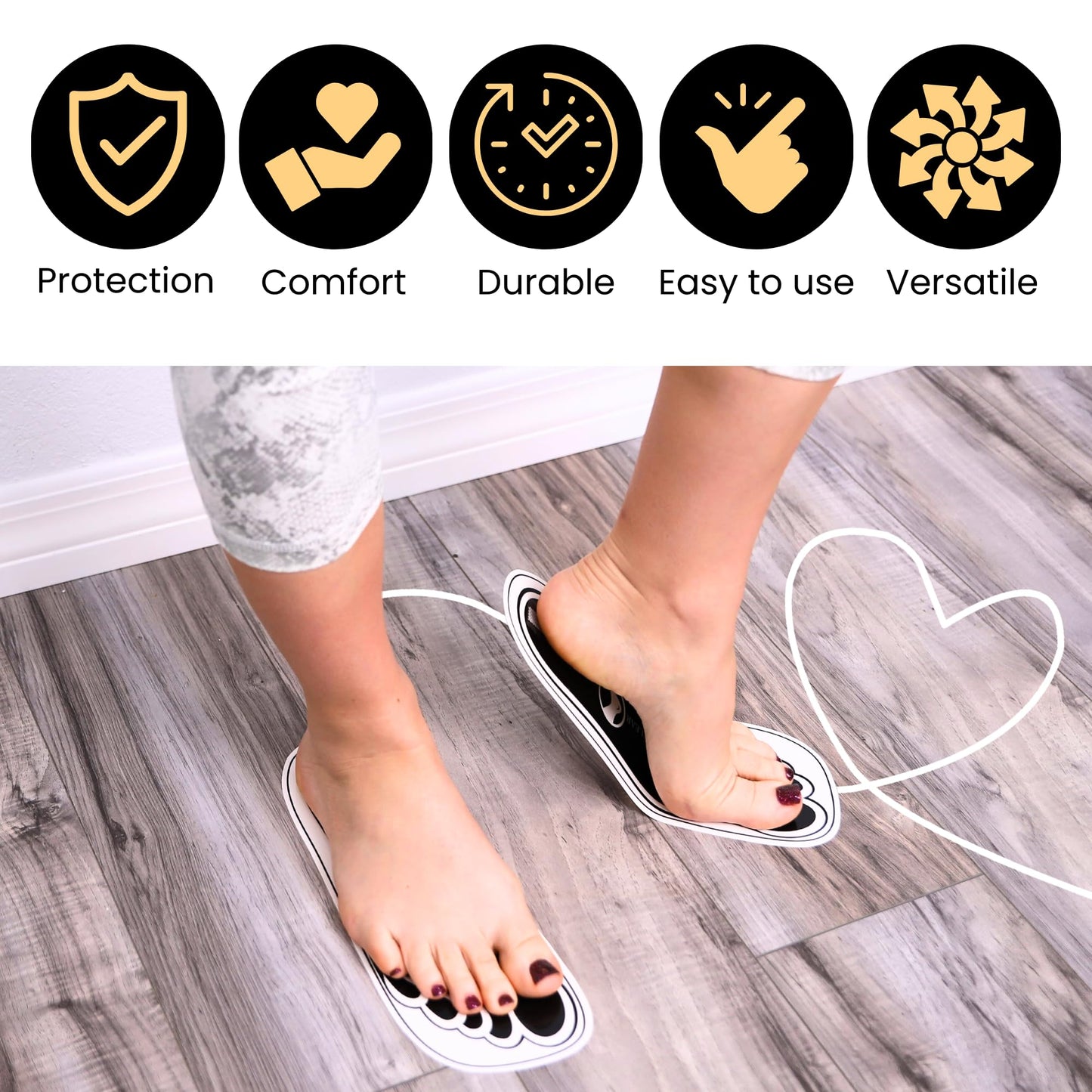 25Pairs(50Feets) Disposable Stick Spray Tanning Feet Pads Perfect for preventing spray tan solution,Deluxe & Hygienic Spray Tan Feet Pads-Ideal for Salons and Spas or Home,Easy to Apply