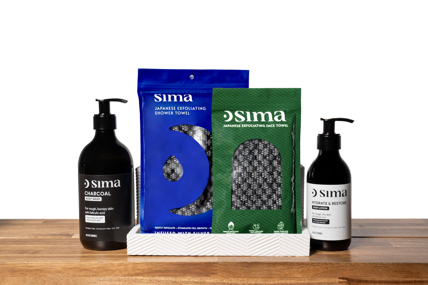 Sima - Charcoal Gentle Body Wash 500ml - With actrivated Charcoal and Salicylic acid. Ideal for sensitive skin. Free of Parabens and Dyes. Reduces acne and blackheads.
