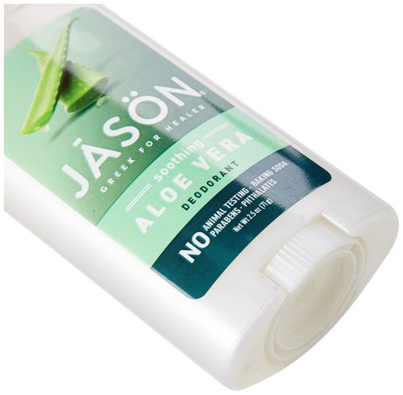 Jason Aluminum Free Deodorant Stick, Soothing Aloe Vera, 2.5 Oz (Packaging May Vary) (Pack of 2)