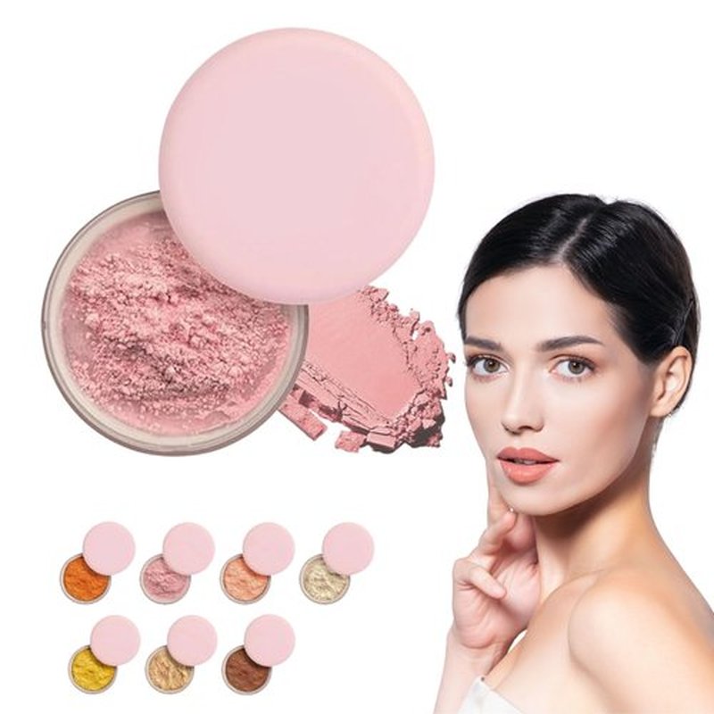 Pewosrid Luminance Milano Powder, Luminance Powder, Beauty Blurring Powder, Luminance Milano Pink Powder, Beauty Pink Setting Powder for All Skin Tones (04#, Pack of 1)