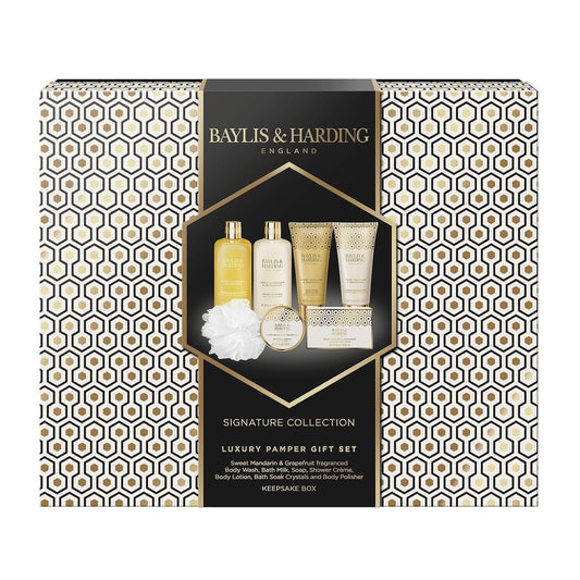 Baylis & Harding Luxury Bath & Skincare Gift Set - Sweet Mandarin & Grapefruit | Perfect for Women