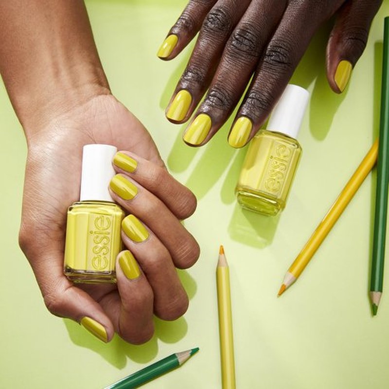 essie Nail Polish, Salon-Quality Vivid Lime Green Nail Polish, Vegan, Piece Of Work, 0.46 fl oz