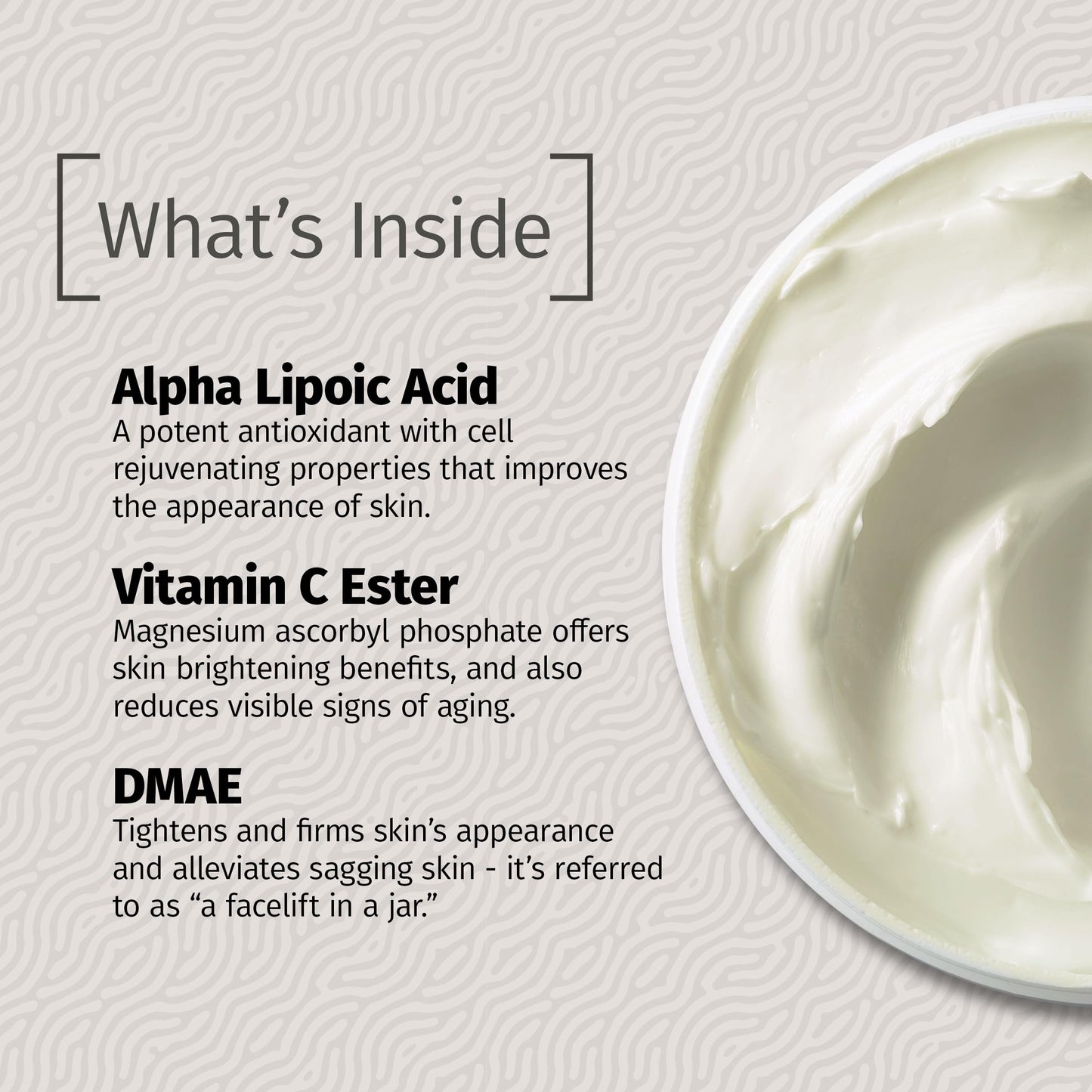Reviva Labs DMAE Cream with Alpha Lipoic Acid, Vitamin C Ester - DMAE Lift and Firm Cream for Neck and Face - Skin Firming and Moisturizing Cream, 3-Pack (2 oz Each)