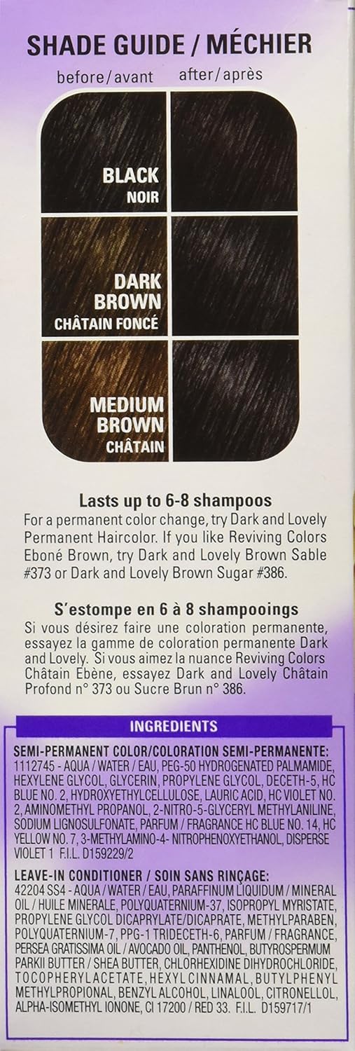 Dark and Lovely Reviving Colors Nourishing Hair Color, Spiced Auburn 393 - SoftSheen-Carson