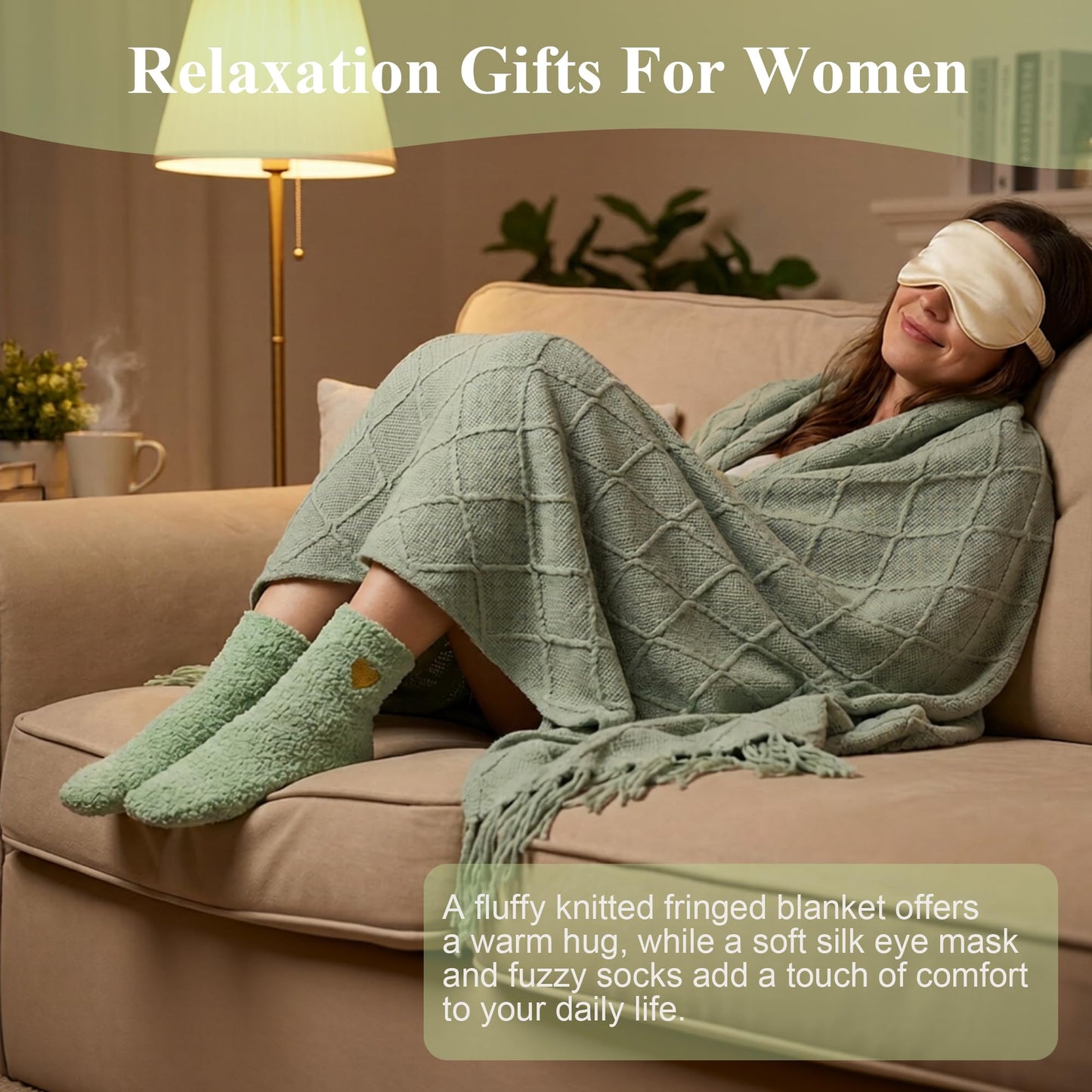 Care Package for Women, Get Well Soon Gift Basket with Self Care Gifts