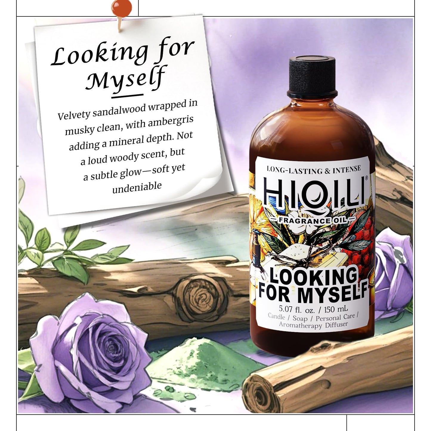 HIQILI Looking for Myself Fragrance Oil for Diffusers, DIY Candle, Soap
