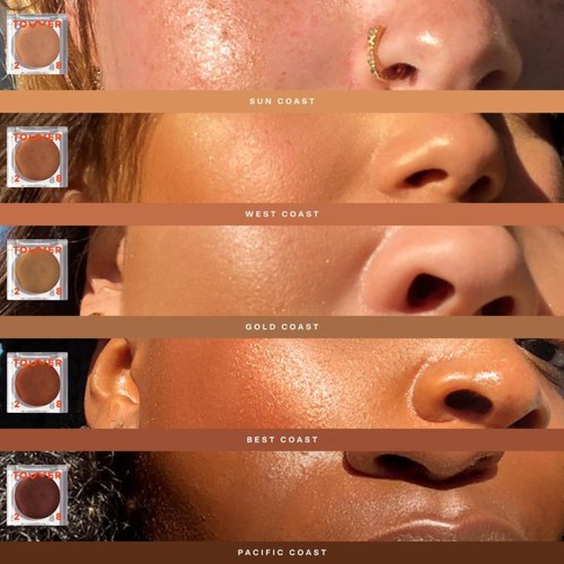 Tower 28 Beauty Bronzino Illuminating Cream Bronzer for Sensitive Skin – Moisturizing, Silicone-Free, Vegan and Cruelty-Free – Color SUN COAST, Light Bronze