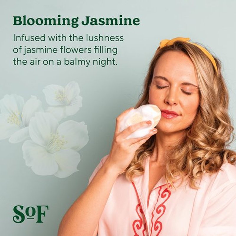 South Of France Blooming Jasmine Bar Soap by SoF Body Care (Formerly Body Care) | Triple-Milled Soap with Organic Shea Butter + Essential Oils | Vegan, Non-GMO Body Soap | 6 oz Bar | 6 Bars