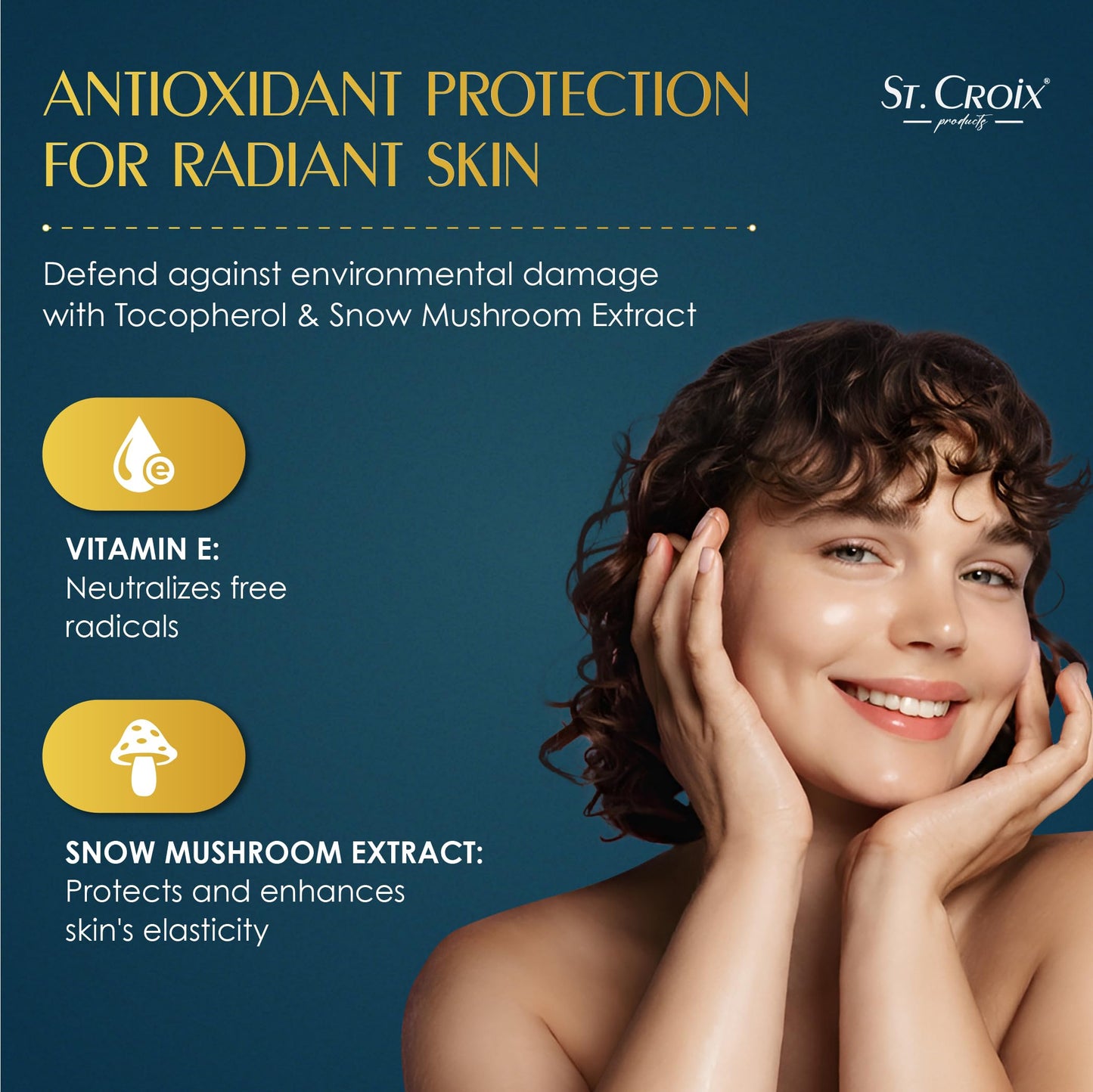 St. Croix Products Peptide Blast Retinoid Night Cream – 2% Granactive Retinoid with Peptides, Snow Mushroom & Hyaluronic Acid – Gentle Night Moisturizer for Dry or Sensitive Skin